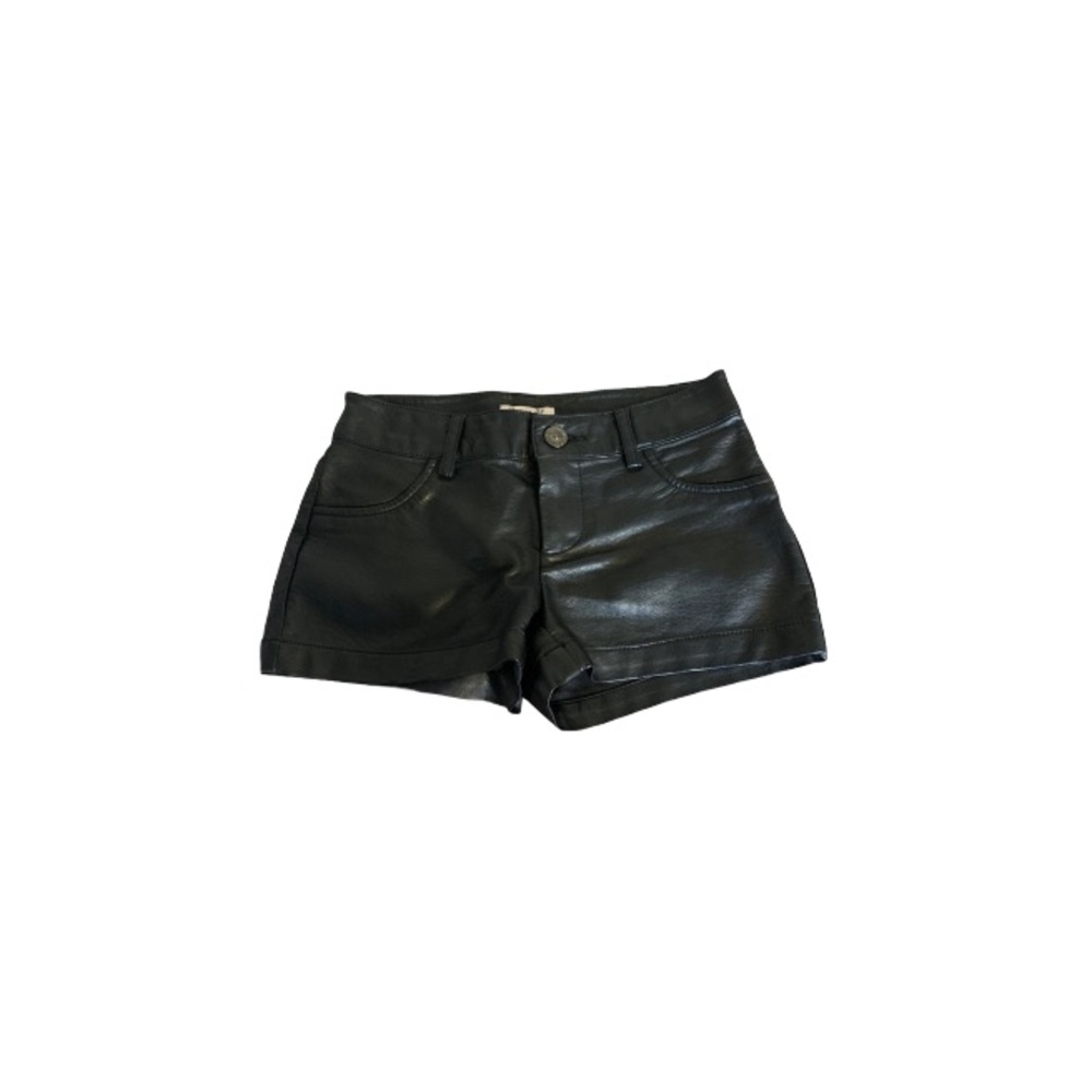 Forever 21 Black Pleather Shorts - Girl’s Size 7